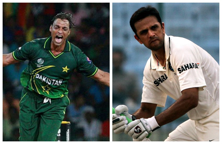 rahul dravid, shoaib akhtar
