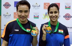 हीना सिद्धू-जीतू राय की जोड़ी ने ISSF वर्ल्ड कप में भारत को दिलाया गोल्ड मेडल