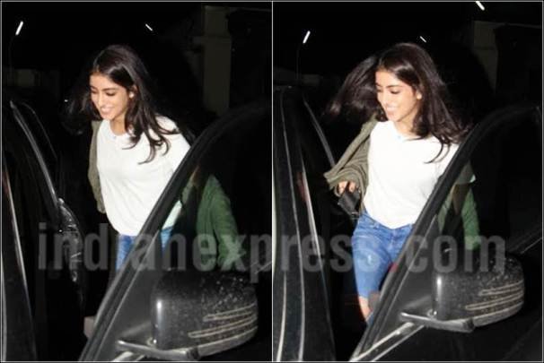 "Navya Naveli Nanda, Amitabh Bachchan, Navya Naveli Nanda pics, Navya Naveli Nanda at Juhu, Navya Naveli Nanda with Mystery Boy, Navya Naveli Nanda Amitabh Bachchan, NewYork University, hindi news, entertainment, jansatta