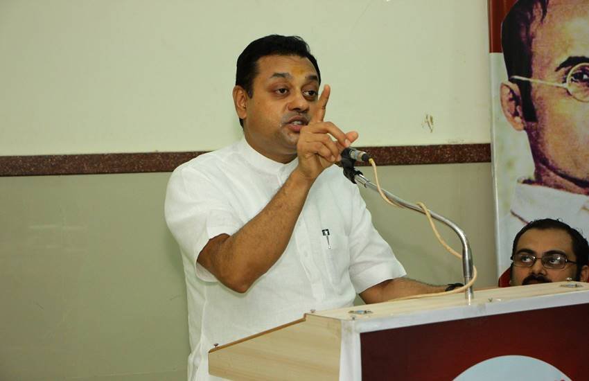 bjp, congress, sambit patra, president election, congress president election, congress president, sonia gandhi, rahul gandhi, jansatta