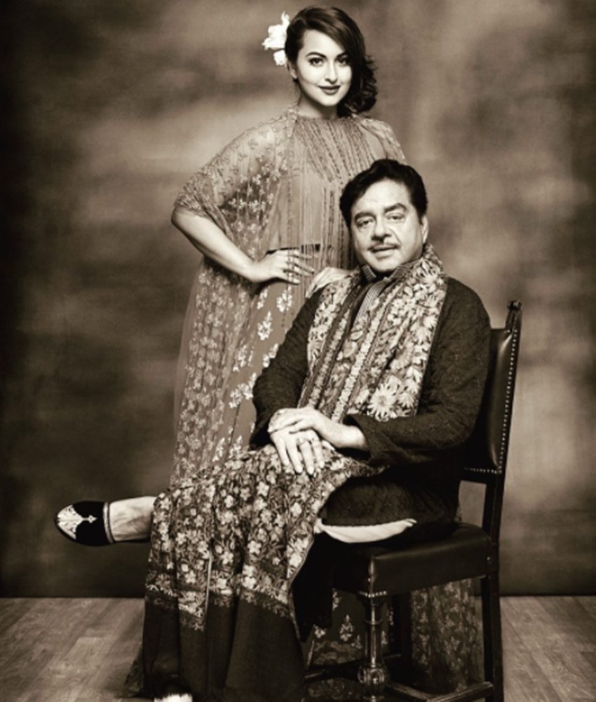 Sonakshi Sinha, salman Khan, Shatrughan Sinha, Dabangg