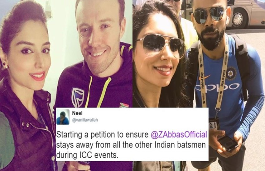 जिस तरह बॉलीवुड की मशहूर अभिनेत्री अनुष्का शर्मा को विराट कोहली के खराब प्रदर्शन का जिम्मेदार ठहराया जाता था उसी तरह ज़ैनब को भारत और साउथ अफ्रीका की हार का जिम्मेदार ठहराया जा रहा है।(File photo)