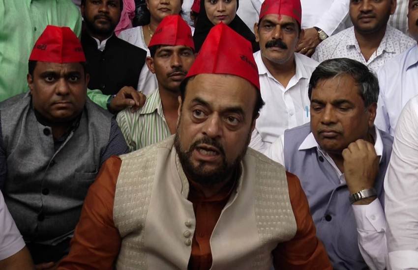 समाजवादी पार्टी के नेता अबी असीम आज़मी। 