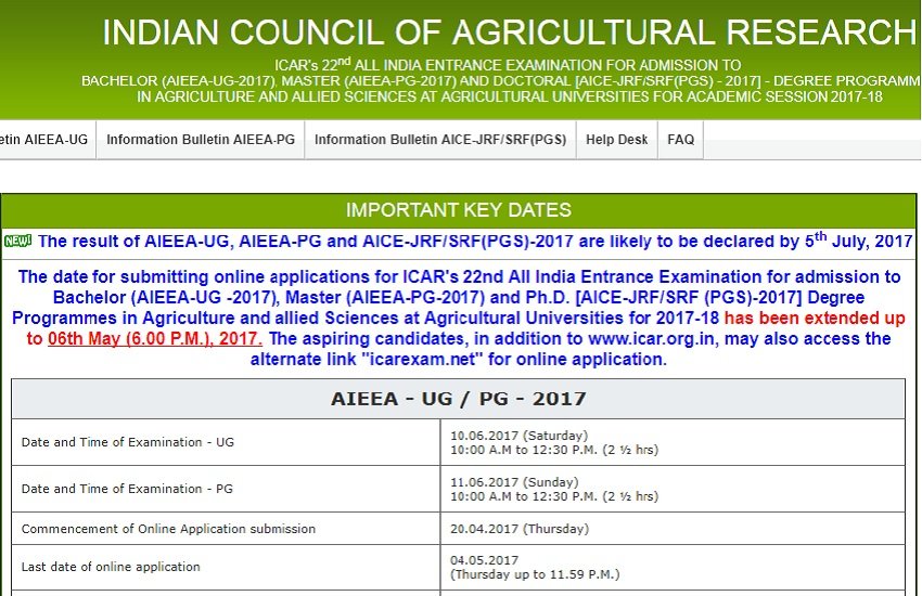 icar, icar result, icarexam net 2017, icar result 2017, icar aieea result 2017, aieea 2017