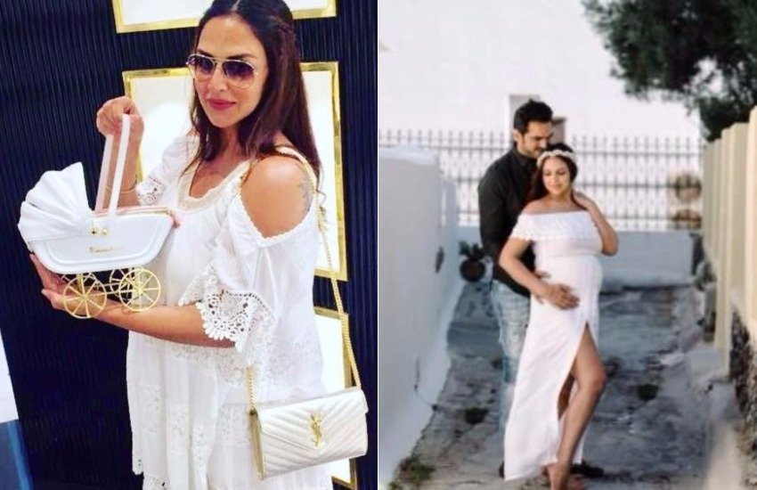 celina jaitely, esha deol, baby bump, pictures, pregnant, pregnancy, dubai, best friends