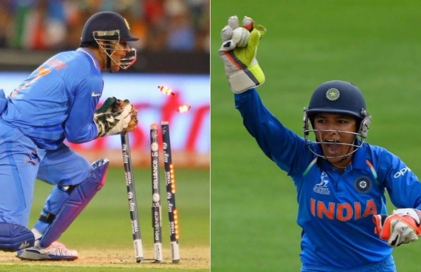 Sushma Verma, Sushma Verma Stumpings, Sushma Verma wicketkeeping, Sushma Verma does MS Dhoni, MS Dhoni Wicketkeeping, Magical Dhoni, ICC Women’s World Cup, Mahendra Singh Dhoni, Cricket News, Sports News