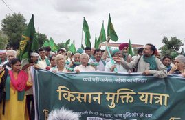 Mandsaur Clashes, Mandsaur Protest, Mandsaur Farmers' Protest, Madhya Pradesh farmer Protest, Kisaan Mukti Yatra, Medha Patkar, Yogendra yadav, Shivraj singh chouhan, hindi news, madhya pradesh news