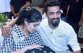 Ravindra Jadeja with daughter Nidhyana
