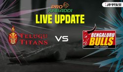 प्रो कबड्डी लीग 2017, Telugu Titans vs Bengaluru Bulls : बेंगलुरु बुल्स ने तेलुगु टाइटंस को 10 प्वाइंट्स से दी करारी शिकस्त