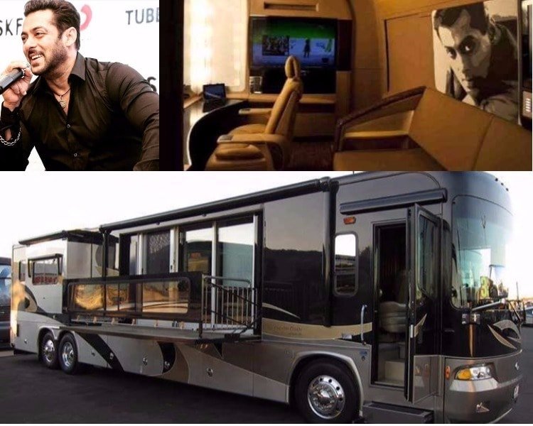 Salman Khan, Shahrukh Khan, Alia Bhatt, Sonam Kapoor, Hrithik Roshan, Ajay Devgn, Varun Dhawan, Celebrity vanity vans, Bollywood vanity vans, Vanity vans, Salman Khan Vanity Van, Varun dhawan Vanity, Alia Bhatt vanity