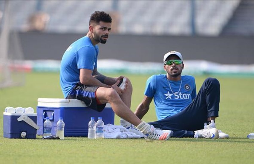 भारतीय कप्तान विराट कोहली और हार्दिक पंड्या। 