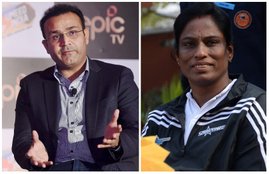Virendra Sehwag and PT Usha