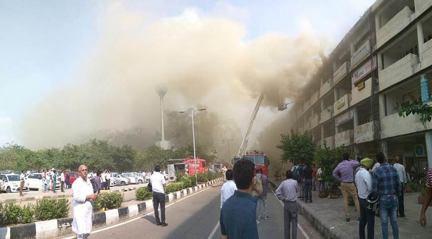 punjab financial building,chandigarh fire,punjab financial building fire,sector 17 fire,fire, chandigarh news, Punjab News