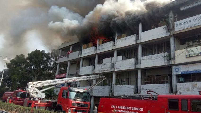 punjab financial building,chandigarh fire,punjab financial building fire,sector 17 fire,fire, chandigarh news, Punjab News