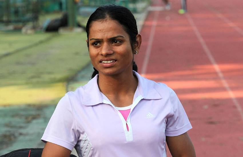 दुती ने यहां तीसरे सेमीफाइनल में दूसरा स्थान हासिल करते हुए फाइनल के लिए क्वालीफाई किया है। (File Photo)