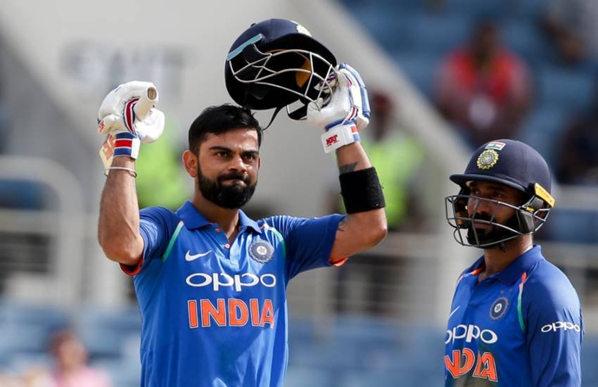 Ajinkya Rahane,Alzarri Joseph,Bhuvneshwar Kumar,Cricket,Dinesh Karthik,full cricket scorecard,India,India in West Indies 2017,Jason Holder,Kyle Hope,live cricket score