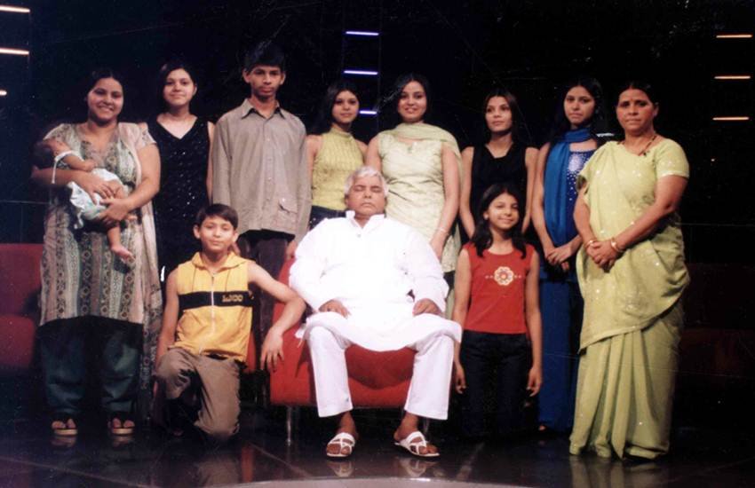 lalu yadav, lalu yadav family, lalu yadav family pic