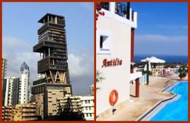 mukesh ambani antilia, mukesh ambani house, mukesh ambani home, mukesh ambani home photos, mukesh ambani home pic, inside pics of mukesh ambani house, photos of mukesh ambani house, antilia, antilia images