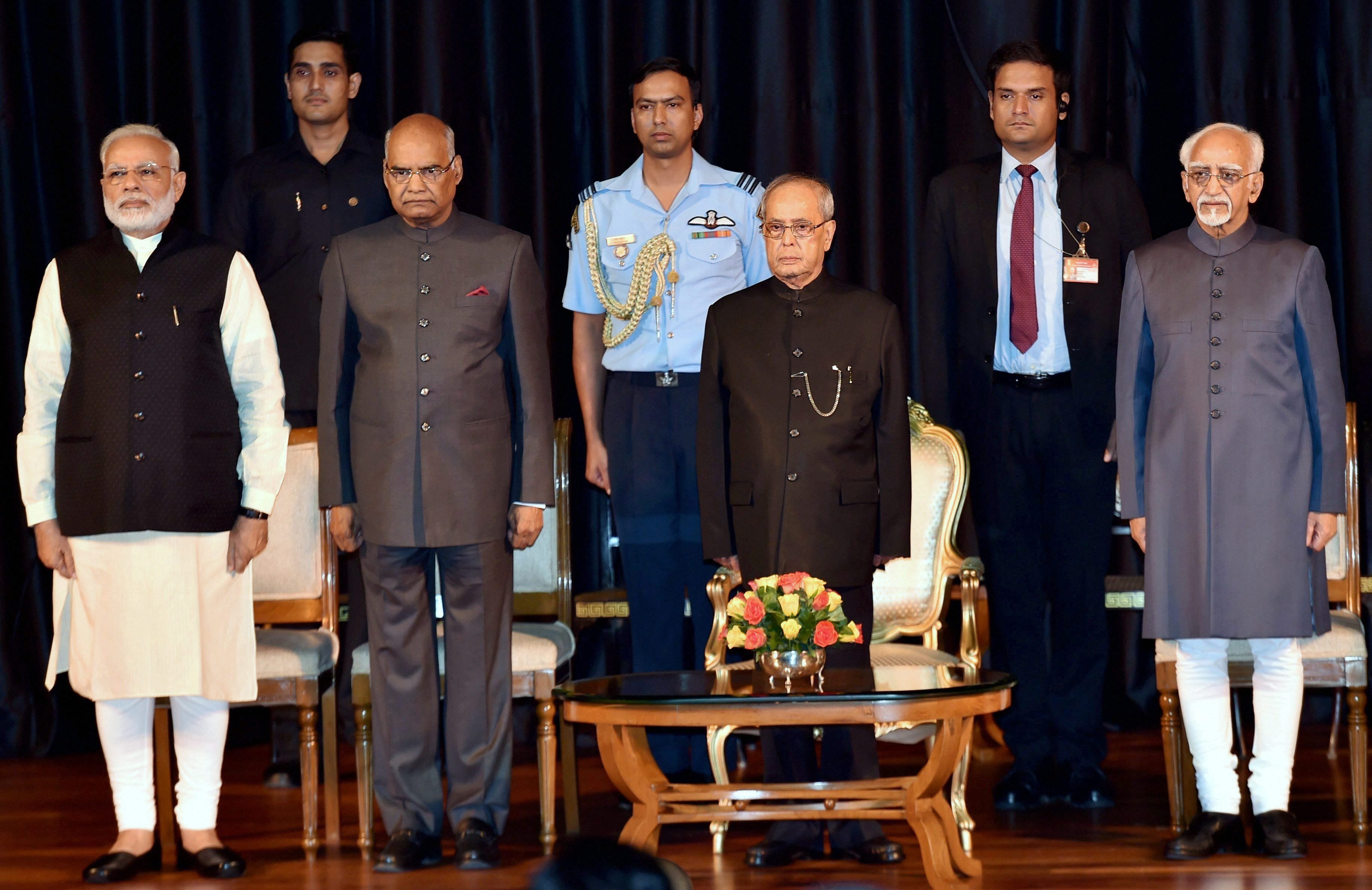 Presidential swearing in ceremony, president swearing in ceremony, president appointment event, where to watch president oath taking, Ram Nath Kovind, 14th president of india, president of india, Pranab Mukherjee, former president, Central Hall of Parliament, BJP, meira kumar, Congress, BJP, India news, Pranab Mukhargee