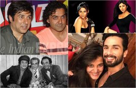 Shahid Kapoor and Sanah Kapoor in Shaandaar, Shilpa Shetty and Shamita Shetty in Fareb, Aamir Khan and Faisal Khan in Mela, Sunny Deol and Bobby Deol in Yamla Pagla Deewana, Sunny Deol and Bobby Deol in Apne, Salman Khan and Sohail Khan toghter movies, salman or arbaz khan togheter movie, salman or sohail khan togheter movie, Real Life brothers on real, real life brother sister on silver screen