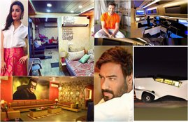 Salman Khan, Shahrukh Khan, Alia Bhatt, Sonam Kapoor, Hrithik Roshan, Ajay Devgn, Varun Dhawan, Celebrity vanity vans, Bollywood vanity vans, Vanity vans, Salman Khan Vanity Van, Varun dhawan Vanity, Alia Bhatt vanity