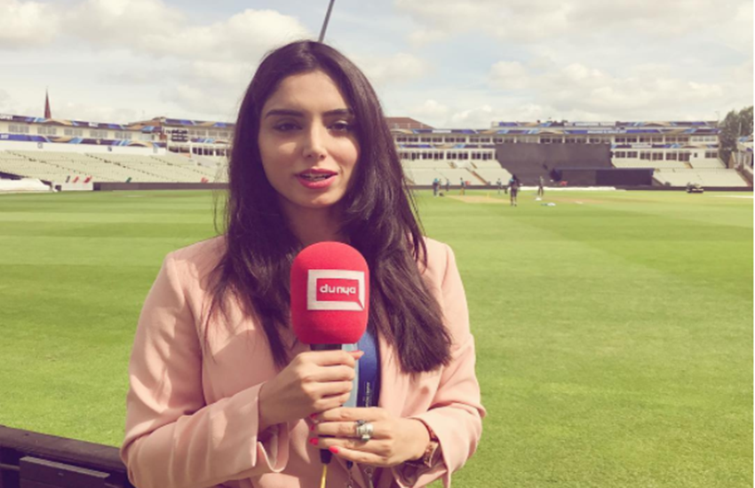 Zainab Abbas, pakistani anchor, anchor, Indian Anchor, Pakistani anchor Zainab Abbas,anchor Zainab Abbas, India vs Pakistan match, पाकिस्तान टीवी पत्रकार जैनाब अब्बाज, जैनाब अब्बाज, पाकिस्तानी पत्रकार, आईसीसी चैंपियंस ट्रॉफी