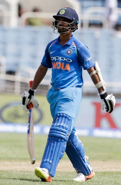 Ajinkya Rahane,Alzarri Joseph,Bhuvneshwar Kumar,Cricket,Dinesh Karthik,full cricket scorecard,India,India in West Indies 2017,Jason Holder,Kyle Hope,live cricket score
