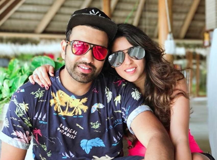 Rohit Sharma's romantic pics, Rohit Sharma love affair, Rohit Sharma Instagram pics, Ritika Sajdeh Instagram, Cricketers Love affair, Love affair, Instagram Pics, Love Pics, Romantic Pics