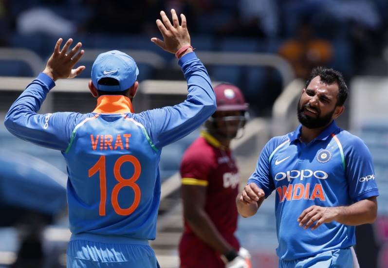 Ajinkya Rahane,Alzarri Joseph,Bhuvneshwar Kumar,Cricket,Dinesh Karthik,full cricket scorecard,India,India in West Indies 2017,Jason Holder,Kyle Hope,live cricket score