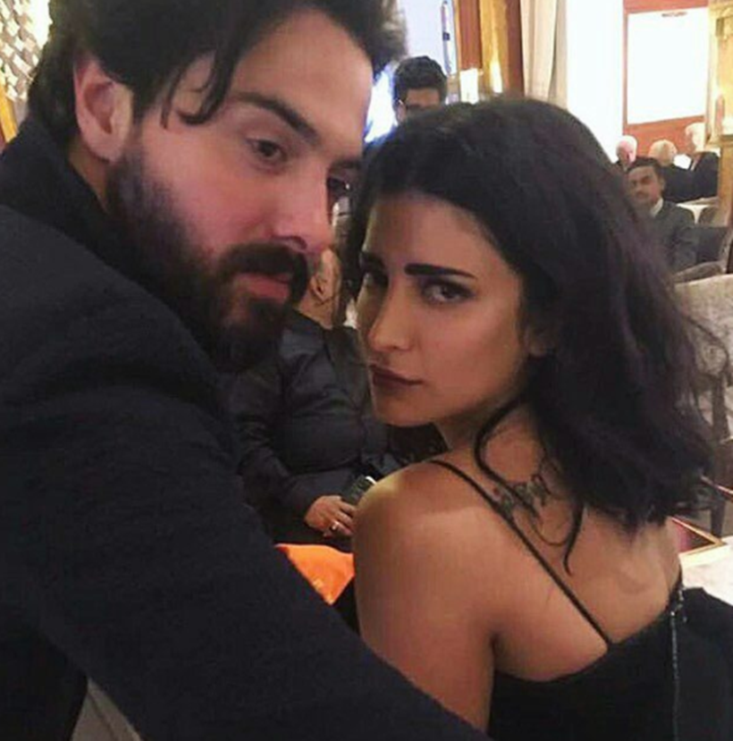 shruti haasan, shruti haasan boyfriend, michael corsale, shruti haasan michael corsale, shruti haasan boyfriend latest photos, kamal haasan, shruti haasan hugs michael corsale, shruti haasan boyfriend name, shruti haasan boyfriend news, shruti haasan photos, who is michael corsale, entertainment photos, i