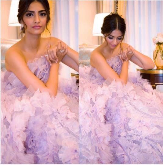 Sonam Kapoor,Paris Fashion Week 2017,princess, pink gown,Ralph and Russo,after party