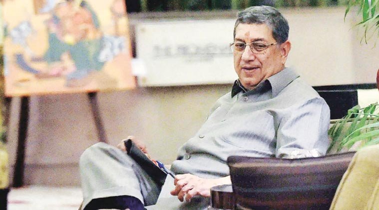  (बीसीसीआई) के पूर्व अध्यक्ष एन. श्रीनिवासन