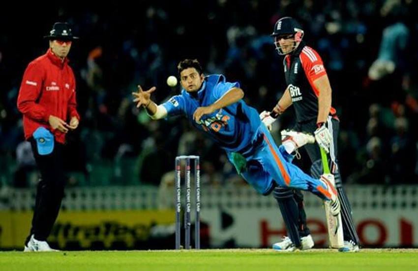 suresh raina catch