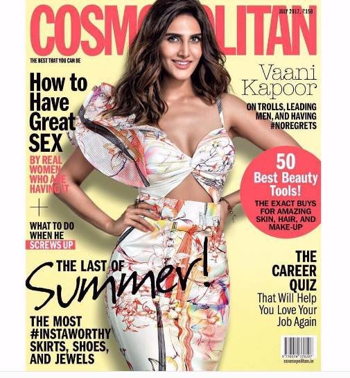 vaani kapoor, vaani kapoor cosmopolitan, vaani kapoor fashion, vaani kapoor cosmo india cover, vaani kapoor cosmo india latest covershoot, vaani kapoor befikre fashion