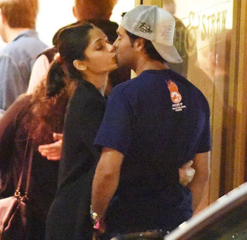 Freida Pinto and Ronnie Bacardi Kissing in Public Place, Celebs Kissing in Public Place, Bollywood Couples Kissing in Public Place, Bollywood Celebs Kissing in Public Place, Bollywood Celebs intime Scene, Celebs intime Scene, Bollywood Couple intime Scene, Bollywood Stars intime Scene, Photo Gallery, Jansatta