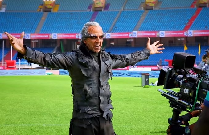 Making of 2.0: देखिए सेट पर कैसे होता था अक्षय कुमार का मेकअप और कैसे रोबोट बनते थे रजनीकांत