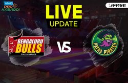 Pro Kabaddi 2017, बेंगलुरु बुल्स vs पटना पाइरेट्स: Patna Pirates ने Bengaluru Bulls को 46-32 से चटाई धूल