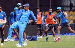 मैदान पर हुआ एमएस धोनी और विराट कोहली का आमना-सामना, देखिए कौन जीता