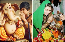 Ganesh Chaturthi 2017, Bollywood Celebs Ganesh Chtruthi, Ganpati Poojan, Alia Bhatt, Urvashi Rautela, Hritik Roshan, Salman Khan, HD Photos, Pictures