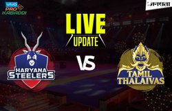 Pro Kabaddi 2017, हरियाणा स्टीलर्स vs तमिल थलाइवाज: अंतिम क्षण में मैच हुआ टाई