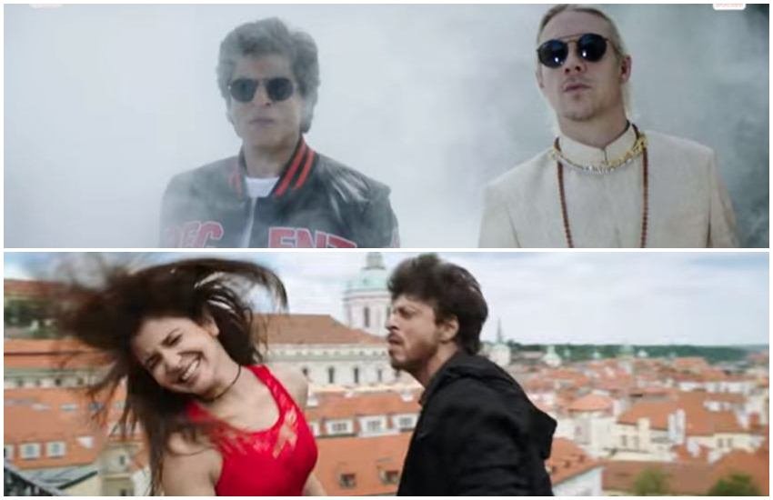 Jab Harry Met Sejal, Shah Rukh Khan learned Bhojpuri, SRK Sings Bhojpuri Song, SRK Tu Lagavelu Jab Lipstick, Shahrukh khan JHMS Promotion, Shahrukh khan with BJP MP, SRK with Manoj Tiwary