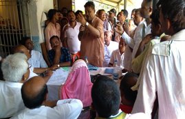Kirti azad, suspended bjp mp Kitri azad, darbhanga mp Kirti azad, darbhanga flood, bihar news, patna news, hindi news, jansatta