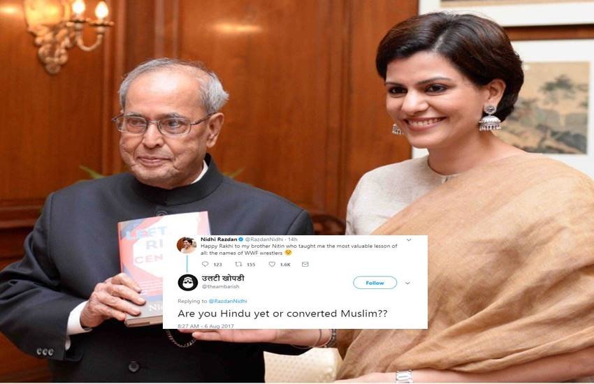 रक्षाबंधन पर NDTV एंकर निधि राजदान ने एक लड़के को सिखाया जोरदार सबक