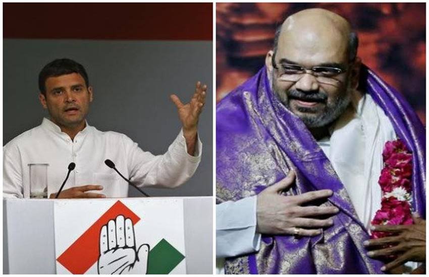 Amit shah, BJP president Amit shah, BJP, Congress, Congress vice president Rahul Gandhi, Rahul Gandhi, Sonia gandhi, Mahatma gandhi, Congress dissolve, Hindi news, Haryana news, Jansatta