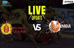 Pro Kabaddi 2017, तेलुगु टाइटंस vs यू मुंबा: राहुल चौधरी की सुपर रेड ने TEL को दिलाई जीत