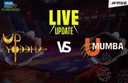 Pro Kabaddi 2017, यूपी योद्धा vs यू मुंबा: रिशांक देवाडिगा की सुपर रेड पर फिरा पानी