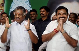 EK Palaniswami. O Panneerselvam