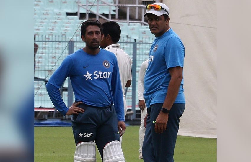 indian cricketer wriddhiman saha, coach Anil Kumble, team india. indian cricket team, wriddhiman saha, Anil Kumble