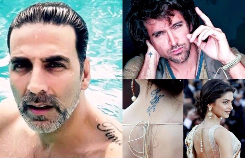 Bollywood Celebs Tattoo, Bollywood Stars Tatoo, Celebs Tattoo Pics, Bollywood Celebs Tattoo, Bollywood Actors Tattoo, Bollywood Actress Tattoo, Actress Tatoo Love, Actors Tatoo Pics, Akshay Kumar Tattoo, Deepika Padukone Tatoo, Prateik Babbar Tatoo, Amy Jackson Tatoo, Hritik Roshan Tatoo, Celina Jaitley Tattoo, Saif Ali Khan Tatoo, Manyata Dutt Tatoo, Photo Gallery, Jansatta