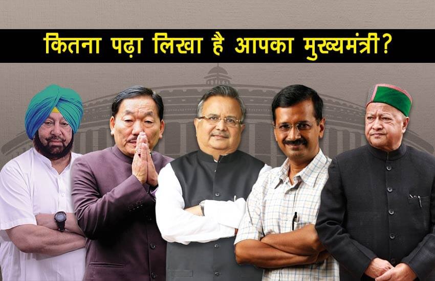 पार्षद से प्रधानमंत्री तक नेताओं की शिक्षा हमेशा चर्चा का मुद्दा रहा है, इसलिए आज हम आपको देश के सभी राज्यों के मुख्यमंत्रियों की शिक्षा के बारे में बता रहे हैं, जिससे आप भी जान जाएंगे कि आपके राज्य का मुख्यमंत्री कितना पढ़ा-लिखा हुआ है।
